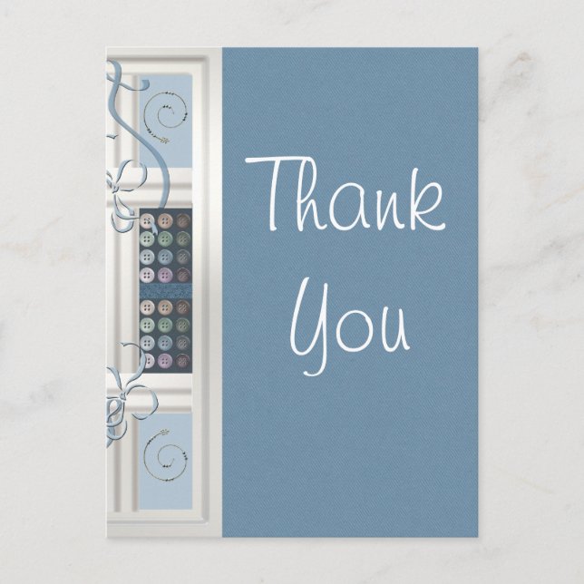 Cartão Postal Obrigado, Viciado Em Costura (Frente)