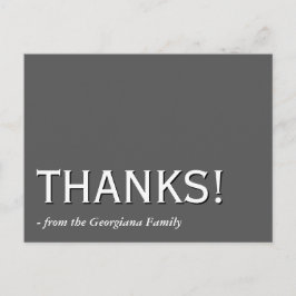 Cartão postal "OBRIGADO!" Vintage e Antigo