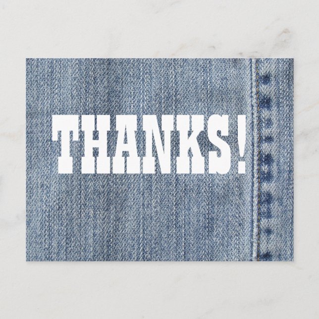 Cartão Postal Obrigados da sarja de Nimes (Frente)