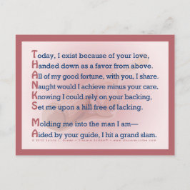 Cartão Postal Obrigados, Mães (Acróticos)