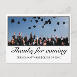 Cartão Postal Obrigados mínimos modernos de graduação para fotos
