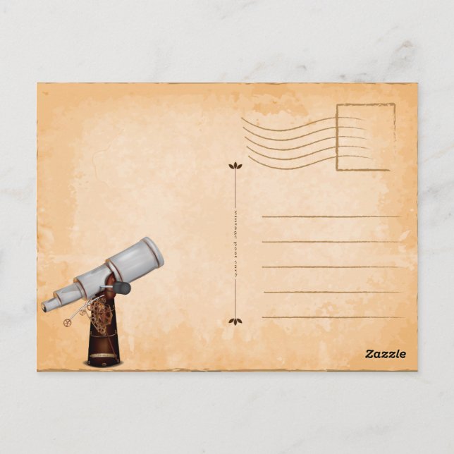 Cartão Postal Observatório de Telescópio (Verso)