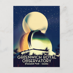 Cartão Postal Observatório Real de Greenwich Londres