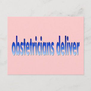 Cartão Postal Obstetrícia Entrega Pun
