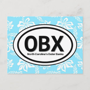 Cartão Postal OBX Outbanks NC Blue Postcard