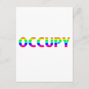 Cartão Postal Occupy Rainbow