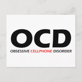 Cartão Postal OCD - Perturbação Obsessiva do Celular