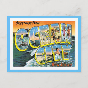 Cartão Postal Ocean City NJ Estados Unidos