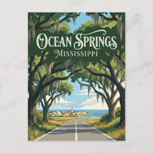 Cartão Postal Ocean Springs Mississippi