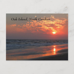 Cartão Postal Ocean Sunset - Oak Island, NC