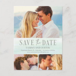 Cartão Postal Ocean Vibes Beach Weding Date Postcard