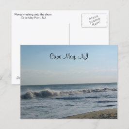 Cartão Postal Ocean Waves, Cape May, NJ