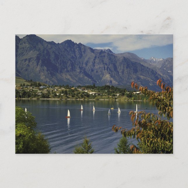 Cartão Postal Oceania, Nova Zelândia, Ilha do Sul, Queenstwon. (Frente)