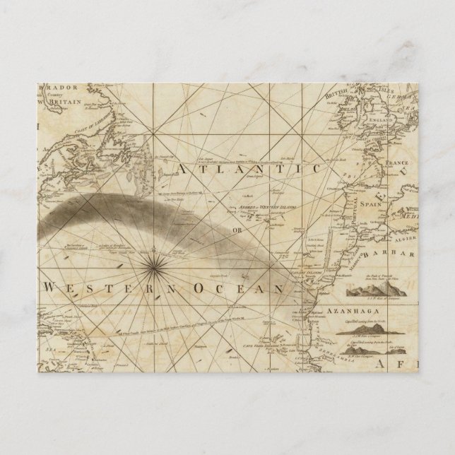 Cartão Postal Oceano Atlântico (Frente)