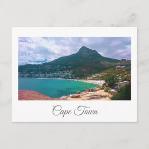 Cartão Postal Oceano de Baía dos Campos de Montanha da Cidade d