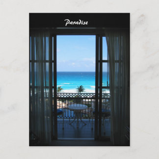 Cartão Postal Oceano em Cancún, México