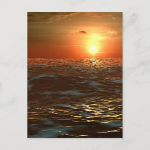 Cartão Postal Oceano Sunset