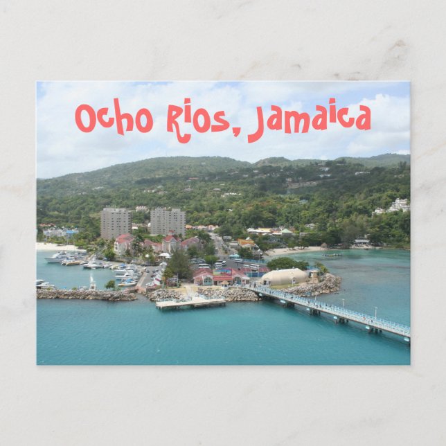 Cartão Postal Ocho Rios, Cartão-postal Jamaica (Frente)