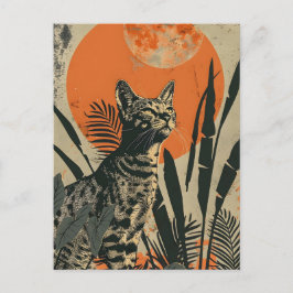 Cartão Postal Ocicat Vintage Art