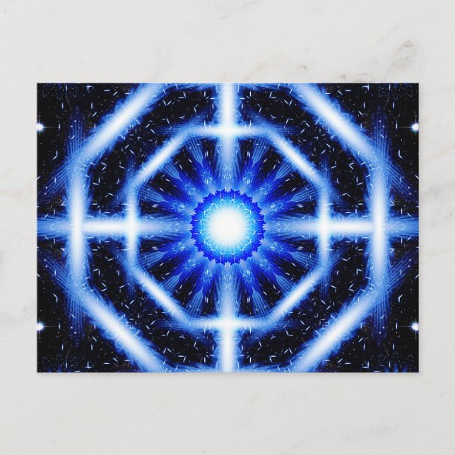Cartão Postal Octagon Galático Mandala (Frente)