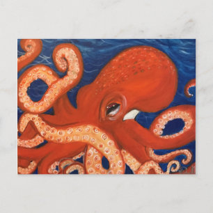 Cartão Postal Octopus