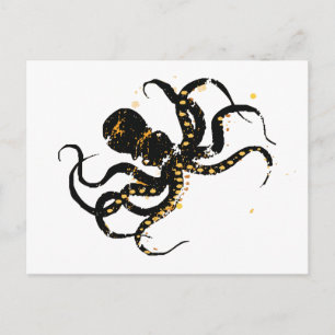 Cartão Postal Octopus