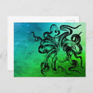 Cartão Postal Octopus 