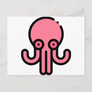 Cartão Postal Octopus
