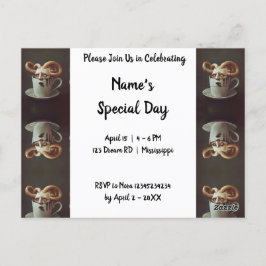 Cartão Postal Octopus de café surreal