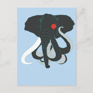 Cartão Postal Octopus e elefante