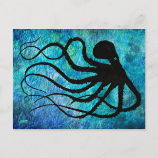 Cartão Postal Octopus em Bluegreen - Cartão-postal