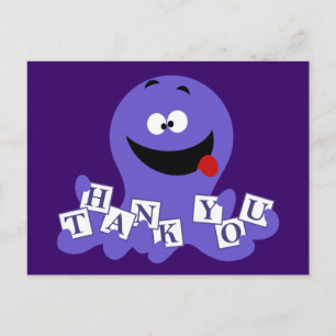 Cartão Postal Octopus Obrigado