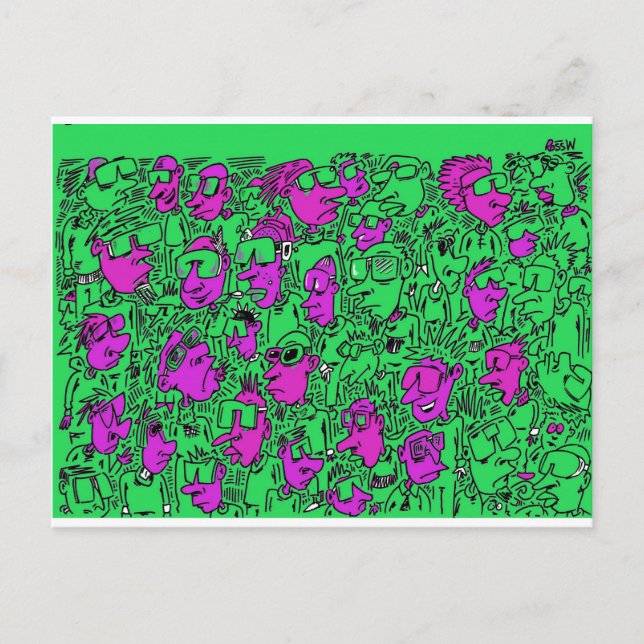 Cartão Postal Óculos de sol. (Frente)