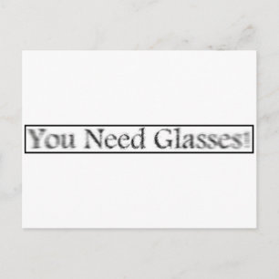 Cartão Postal óculos jovens