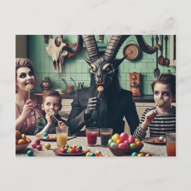 Cartão Postal Oculto de Candy Vintage (Frente)