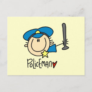 Cartão Postal Ocupação de Policial
