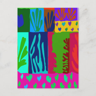 Cartão Postal Ode para Colagem Matisse