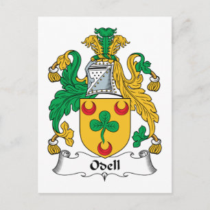 Cartão Postal Odell Family Crest