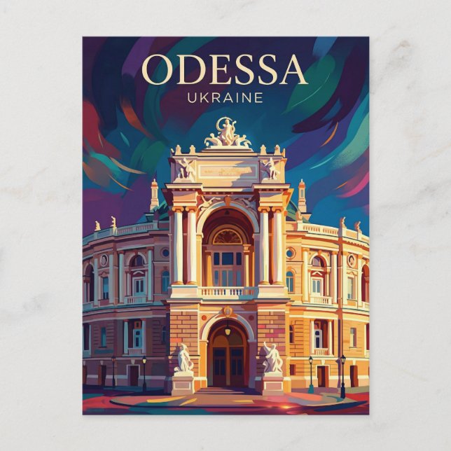 Cartão Postal Odessa Ucrânia (Frente)