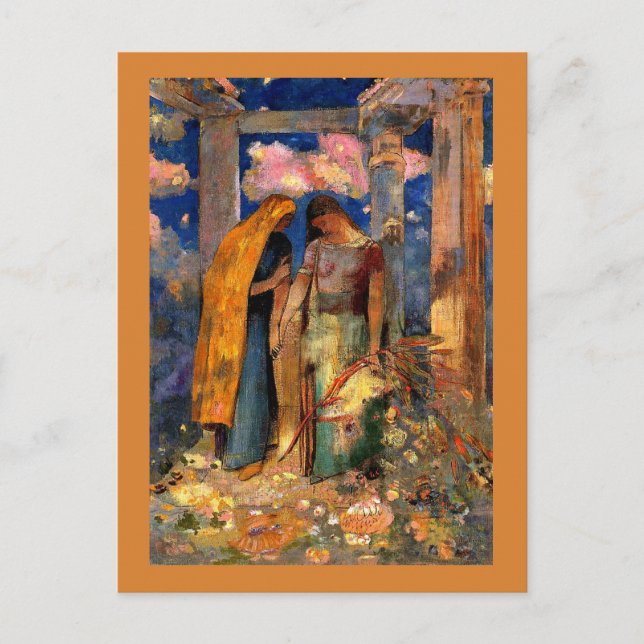 Cartão Postal Odilon Redon - Conversa Mística (Frente)
