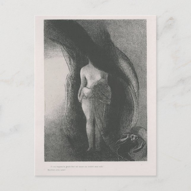 Cartão Postal Odilon Redon - Eu ainda sou o Isis excelente (Frente)