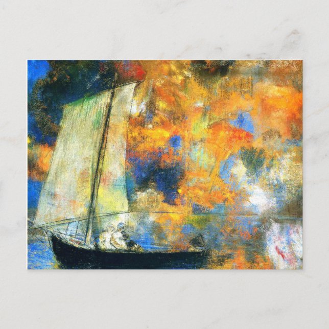 Cartão Postal Odilon Redon - Nuvens de Flor (Frente)