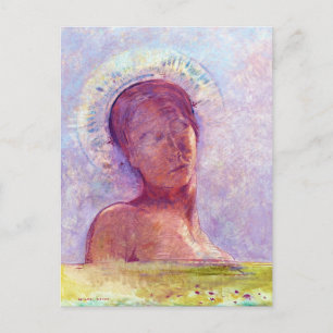 Cartão Postal Odilon Redon, olhos fechados 1889