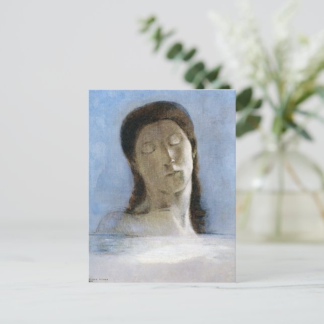 Cartão Postal Odilon Redon, olhos fechados 1890 (Em pé/Frente)