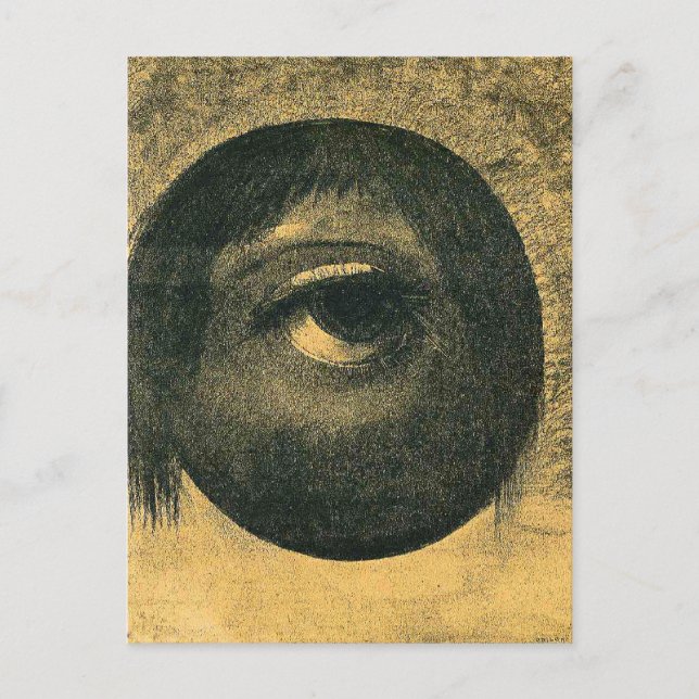 Cartão Postal Odilon Redon - Visão, 1883,  (Frente)
