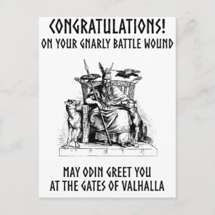 Cartão Postal Odin Diz Parabéns!