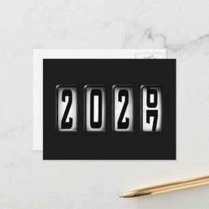 Cartão Postal Odômetro de Ano Novo 2027