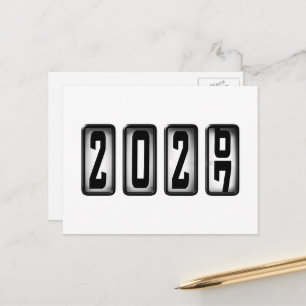 Cartão Postal Odômetro de Feliz Ano Novo de 2027