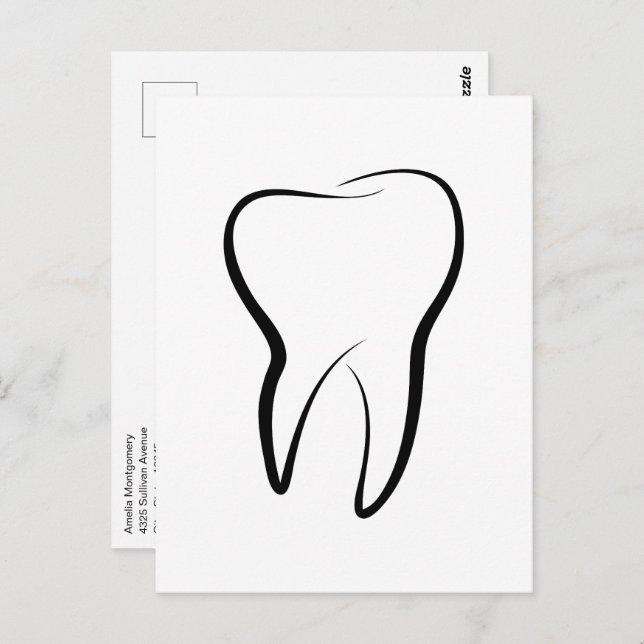 Cartão Postal Odontologia dentária Higiene Oral Clínica (Frente/Verso)