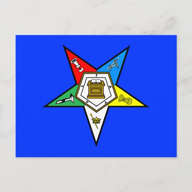Cartão Postal OES Ordem da Estrela do Oriente (Frente)